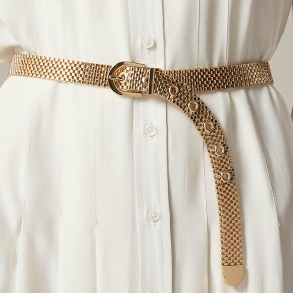 J. Crew Accessories - J. Crew gold watchband chain belt